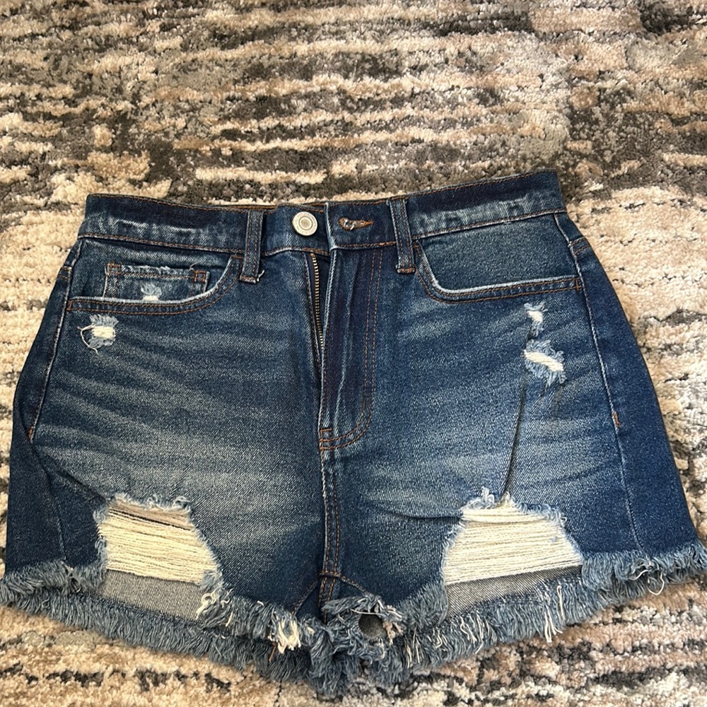 Blue curry mom short